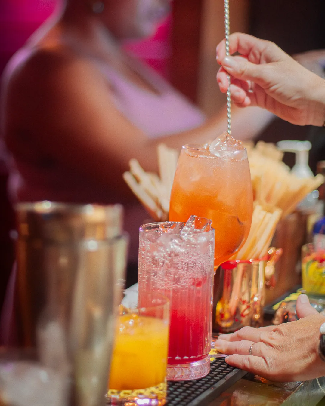 Préparation des cocktails