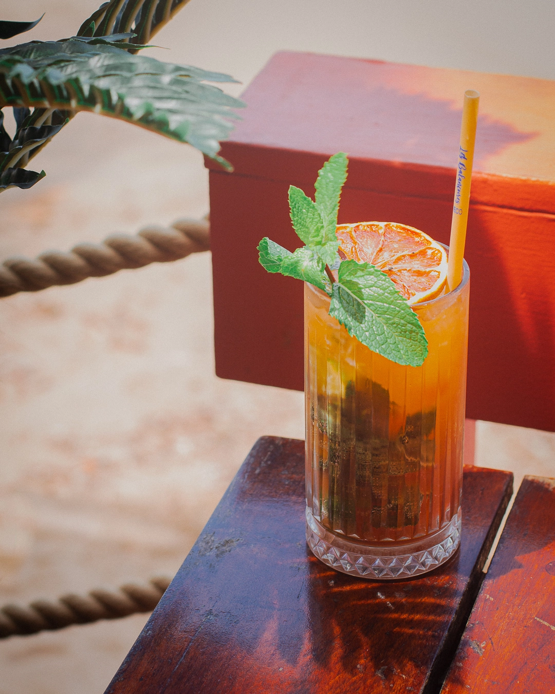 Un cocktail face à la baie des Saintes